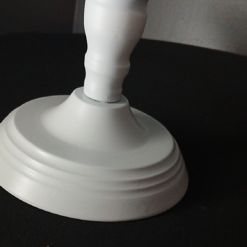 White Metal Pedestal Cake Riser / Stand 8 Inch Diameter - Picture 4 of 6